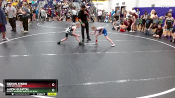 66 lbs Quarterfinal - Jaxon Gleaton, Mighty Warriors Wrestling Acad vs Gideon Atkins, Cane Bay Cobras