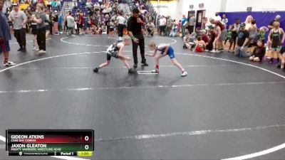 66 lbs Quarterfinal - Jaxon Gleaton, Mighty Warriors Wrestling Acad vs Gideon Atkins, Cane Bay Cobras