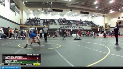 152 lbs Champ. Round 2 - Jordan New, Yorktown Wrestling Club vs Matthew Staples, Midwest Regional Training Center