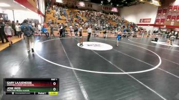 132 lbs Cons. Semi - Gary Lajuenesse, Shoshoni Junior High School vs Jose Rios, Worland Middle School