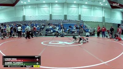 85 lbs Round 5 (6 Team) - Lydon Vega, Portage Wrestling Club vs Gabriel Plunkett, Noblesville Wrestling Club