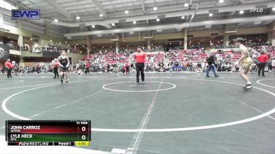 160 lbs Quarterfinal - Lyle Heck, WTC vs John Carroz, Slyfox