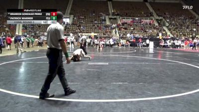 6A 132 lbs Cons. Round 3 - Brandon Gonzalez Perez, Spain Park HS vs Patrick Warner, Pelham