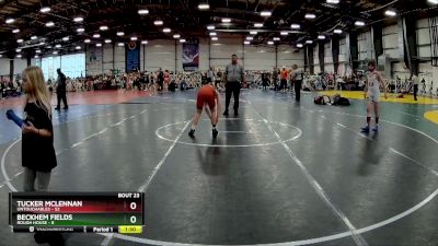 100 lbs Rd# 9- 2:15pm Saturday Final Pool - Beckhem Fields, Rough House vs Tucker McLennan, Untouchables