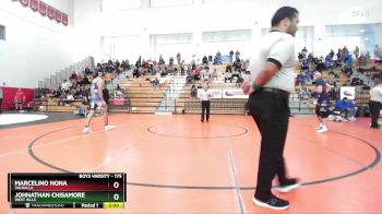 175 lbs Semifinal - Johnathan Chisamore, West Hills vs Marcelino Nona, Valhalla