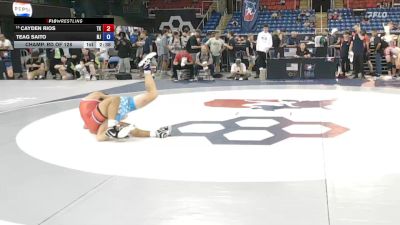 138 lbs Champ. Rd Of 128 - Cayden Rios, TX vs Teag Saito, NJ