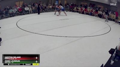 168 lbs Round 7 (8 Team) - Owen Laughlin, Iowa PWC vs Jaeston Delano, Nebraska Blue