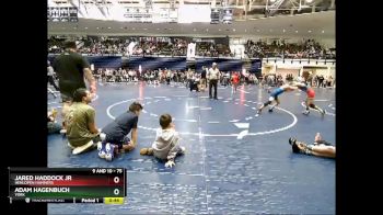 75 lbs Quarterfinal - Jared Haddock Jr, Henlopen Hammers vs Adam Hagenbuch, York