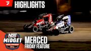 Highlights | 2025 USAC Midgets Friday at Merced Speedway