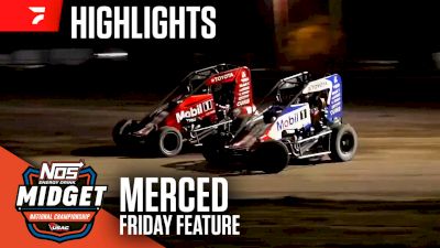 Highlights | 2025 USAC Midgets Friday at Merced Speedway
