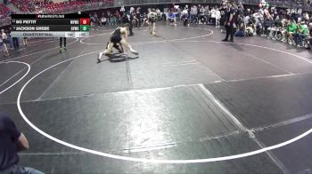 125 lbs Quarterfinal - Jackson Grebe, Gretna Youth Wrestling Club vs Bo Pettit, Mullen Youth Wrestling Club