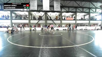 145-162 lbs Cons. Round 2 - Clayton Bush, Unattached vs Brantley Crumly, Petersburg Youth WC