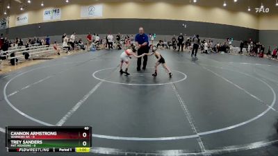 40 lbs Round 1 (10 Team) - Cannon Armstrong, Warriors WC vs Trey Sanders, Mat Assassins