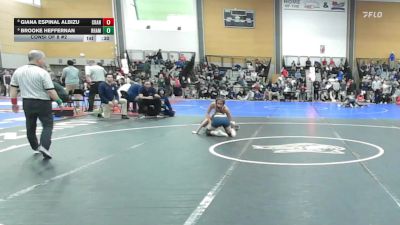 107 lbs Consi Of 8 #2 - Giana Espinal Albizu, Cranston West vs Brooke Heffernan, Rham