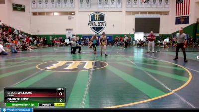 120 lbs Semifinal - Craig Williams, Canby vs Daunte Kost, Corvallis