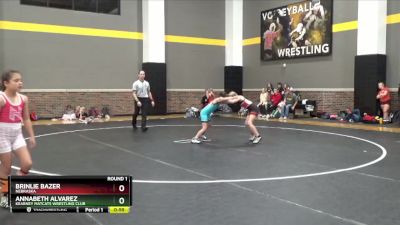 82 lbs Round 1 - Brinlie Bazer, Nebraska vs AnnaBeth Alvarez, Kearney MatCats Wrestling Club