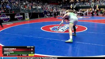 7A-144 lbs Semifinal - Gavin Daniels, Camden County vs Gavin Pope, Buford HS