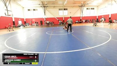 197 lbs Quarterfinal - Jaremiah Juarez, Rio Hondo vs Cesar Ubico, Utah Tech University