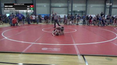 120 lbs Semifinal - Ben Lomb, Allison Park vs Kai Maxwell, Greensburg