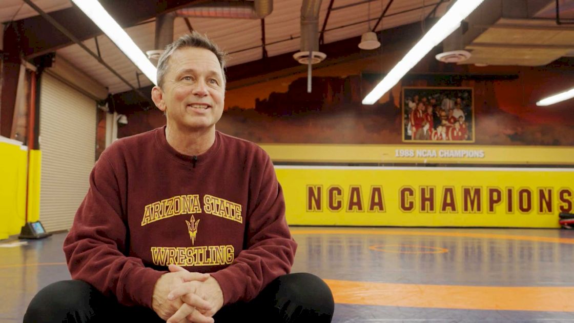 ASU Head Coach Zeke Jones Before Home Dual Against OKST