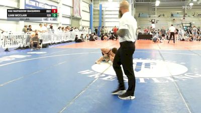 120 lbs Rr Rnd 3 - Kai Napadow Baquero, MetroWest United Lightning - HSB vs Liam McClain, Flint Tropics - HSB