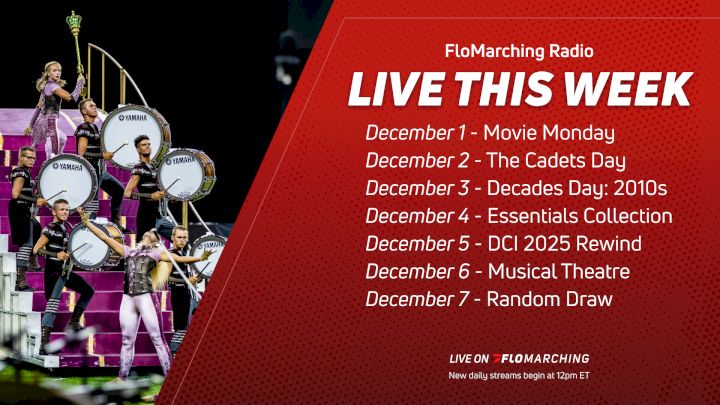 What's Playing on FloMarching Radio This Week, December 1-7