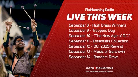 What's Playing on FloMarching Radio This Week, December 8-14