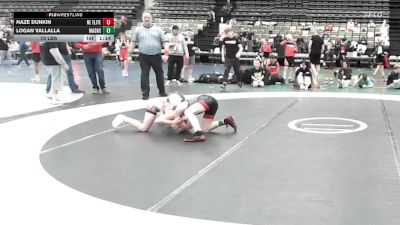 73 lbs Rr Rnd 2 - Haze Dunkin, Nebraska Elite - MSE vs Logan Vallalla, Mat Assassins Red - MSE