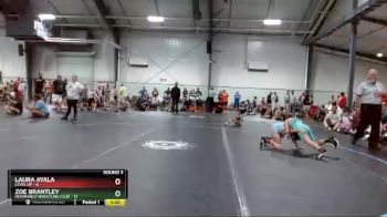 70 lbs Round 3 (6 Team) - Laura Ayala, Level Up vs Zoe Brantley, Reverance Wrestling Club