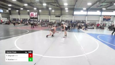 156 lbs Quarterfinal - Titus Degroat, Dominate Club Wrestling vs Trey Scalise, BlackCat WC