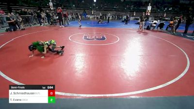 45 lbs Semifinal - Jarred Schmiedhauser, Butler vs Tyanna Evans, Orchard South WC