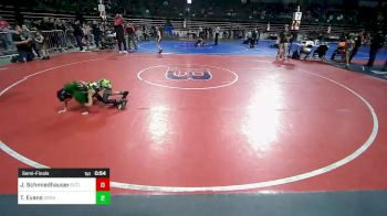 45 lbs Semifinal - Jarred Schmiedhauser, Butler vs Tyanna Evans, Orchard South WC