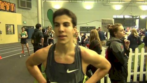 Donn Cabral after first sub-4 minute mile at 2013 Husky Classic