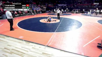 1A 132 lbs Cons. Round 2 - Tyler Huchel, Fithian (Oakwood) vs Kane Dauber, Princeton