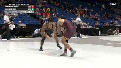 125 lbs Round 1 (16 Team) - Damian Moreno, Arizona State vs Diego Sotelo, Michigan