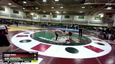 90 lbs 7th Place Match - Gabe VanHouten, Siouxland Wrestling Academy vs Ryder Insko, Wagner