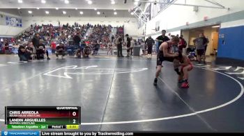 120 lbs Quarterfinal - Chris Arreola, Rough House Wrestling vs Landin Arguelles, Hesperia Wrestling