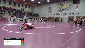 220 lbs Quarterfinal - Eli Jenne, Washington vs Isaiah Martin, Princeton