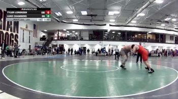 285 lbs 7th Place Match - Tyler Lorenzen, Unattached vs Luke Chambers, Unattached