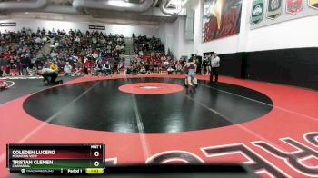 132 lbs Champ. Round 2 - Coleden Lucero, Mountain View vs Tristan Clemen, Chaparral