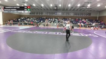 135 lbs Quarterfinal - Kimberlie Ledford, Laramie vs Nattalie Herrea, Thunder Basin