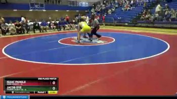 220 lbs Placement Matches (8 Team) - Isaac Pangle, Dade County vs Jacob Dye, Fannin County HS