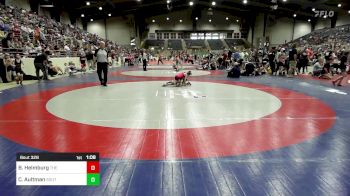 60 lbs Consi Of 8 #1 - Braxtyn Helmburg, The Storm Wrestling Center vs Cadence Aultman, South Georgia Athletic Club