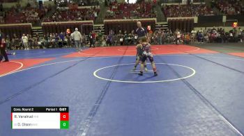 58 lbs Cons. Round 2 - Oliver Olson, Butte Wrestling Club vs Ryder Veralrud, Perham