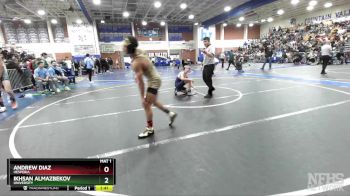 126 lbs Champ. Round 2 - Ikhsan Almazbekov, University vs Andrew Diaz, Hesperia