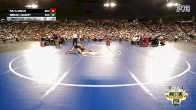 G5A-105 lbs 1st Place Match - Carli Sisco, MCLOUD (Girls) vs Grace Halbert, BERRYHILL (Girls)