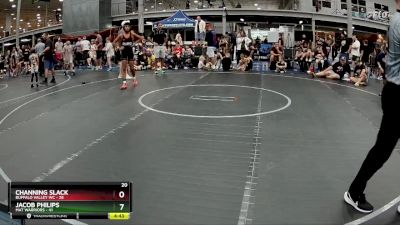 110 lbs Round 4 (8 Team) - Channing Slack, Buffalo Valley WC vs Jacob Philips, Mat Warriors