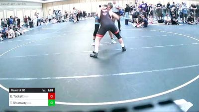 215 lbs Round Of 32 - Ezekiel Tackett, Silverback WC vs Tyler Shumway, Vail Wr Ac