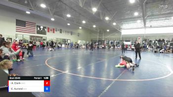 105 lbs Cons. Semi - Adeline Clark, Grace Wrestling Club vs Evalena Aurand, Whitefish