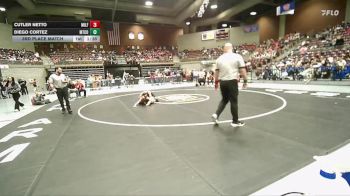 1A 120 lbs 3rd Place Match - Diego Cortez, Monticello vs Cutler Netto, Milford